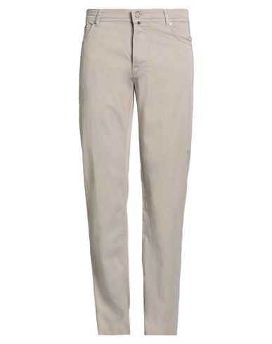 Kiton Man Pants Taupe Size 42 Lyocell, Elastane In Gray