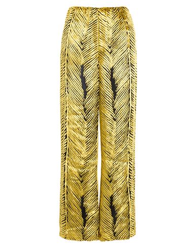 Sandra Mansour Woman Pants Yellow Size 6 Viscose, Silk In Yellow