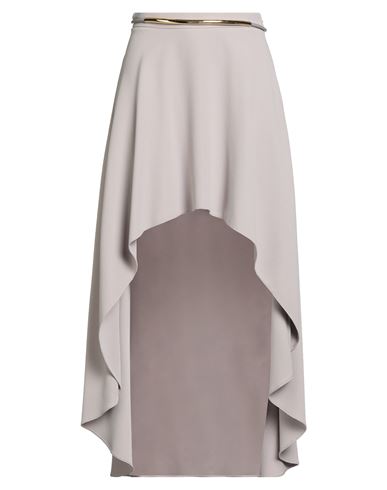 Elisabetta Franchi Woman Midi Skirt Light Grey Size 6 Polyester In Gray