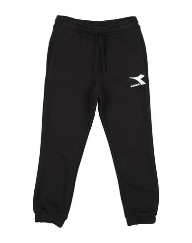 Diadora Toddler Boy Pants Black Size 6 Cotton, Polyester In Black