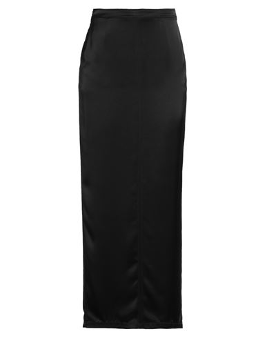 Pinko Woman Maxi Skirt Black Size 10 Acetate, Polyester In Black