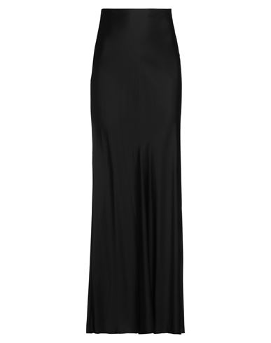 Patrizia Pepe Woman Maxi Skirt Black Size 6 Viscose In Black