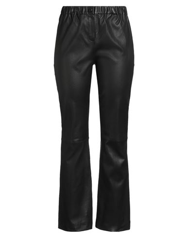 Oakwood Woman Pants Dark Brown Size 10 Sheepskin In Black