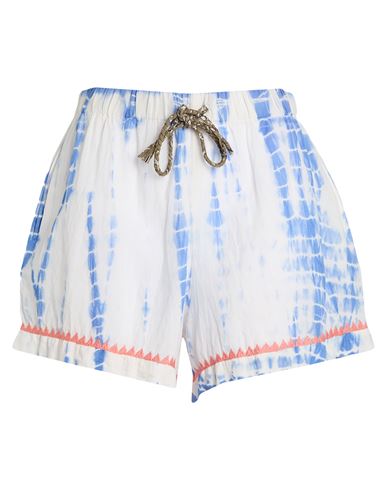 Arizona Love Woman Shorts & Bermuda Shorts White Size 3 Cotton In Blue