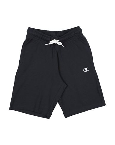 Champion Toddler Boy Shorts & Bermuda Shorts Midnight Blue Size 7 Cotton In Black