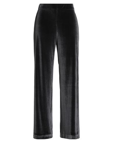 Caliban Woman Pants Grey Size 8 Polyester, Elastane In Black