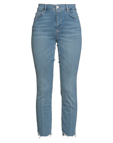 Frame Woman Jeans Blue Size 31 Organic Cotton, Cotton, Recycled Polyacrylic, Elastane In Blue