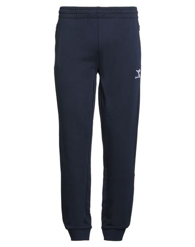 Diadora Man Pants Navy Size Xxl Cotton In Blue