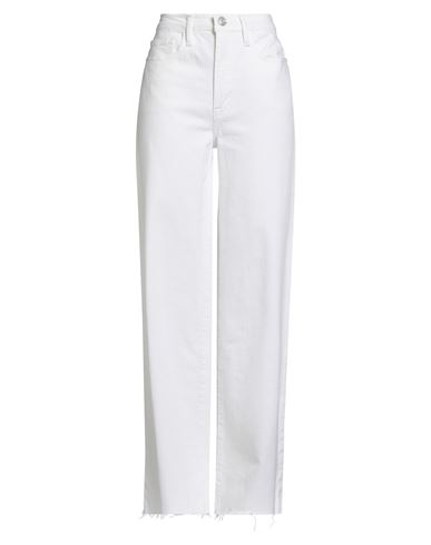 Frame Woman Jeans White Size 30 Cotton, Pre-consumer Recycled Cotton, Elastane