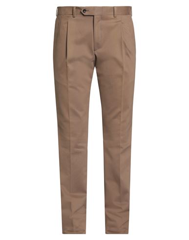 Sartitude Napoli Man Pants Khaki Size 40 Cotton In Brown