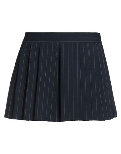 Maje Woman Shorts & Bermuda Shorts Navy Size 8 Wool, Polyester, Elastane In Blue