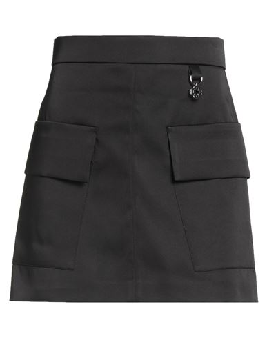 Maje Woman Mini Skirt Black Size 8 Polyester, Elastane In Black