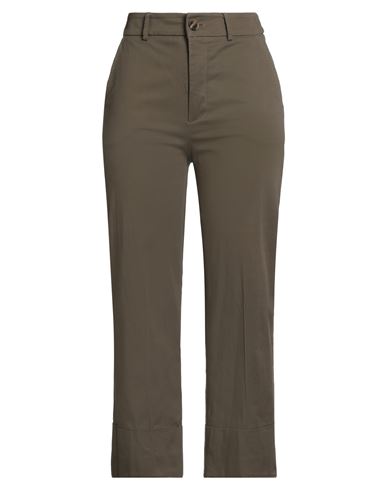 Rebel Queen By Liu •jo Woman Pants Military Green Size L Cotton, Elastane In Green