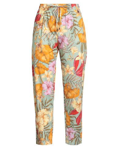 Rebel Queen By Liu •jo Woman Pants Sage Green Size L Cotton In Green