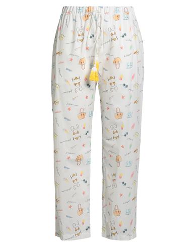 Rebel Queen By Liu •jo Woman Pants White Size L Cotton, Polyester In White