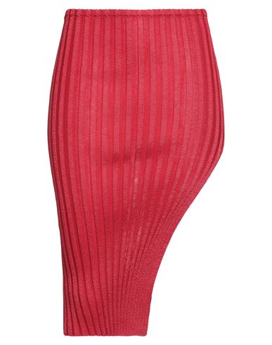 A. Roege Hove Woman Midi Skirt Red Size M/l Textile Fibers In Pink