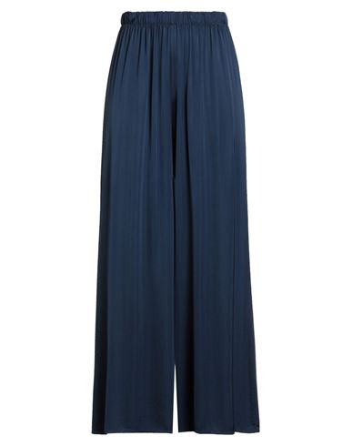 Haveone Woman Pants Navy Size S Viscose In Blue
