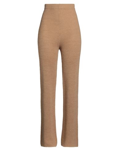 Haveone Woman Pants Beige Size Onesize Acrylic, Wool, Viscose, Alpaca Wool In Brown