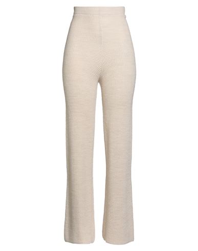 Haveone Woman Pants Ivory Size Onesize Acrylic, Wool, Viscose, Alpaca Wool In White