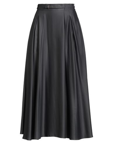 Elisabetta Franchi Woman Midi Skirt Black Size 10 Viscose In Black
