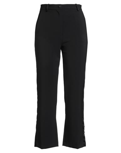 Elisabetta Franchi Woman Pants Black Size 12 Polyester, Elastane In Black