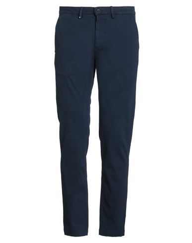 Distretto 12 Man Pants Midnight Blue Size 34 Cotton, Elastane In Blue