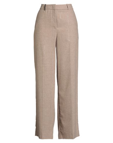 Peserico Woman Pants Beige Size 6 Wool, Polyester, Viscose, Polyamide, Elastane In Brown
