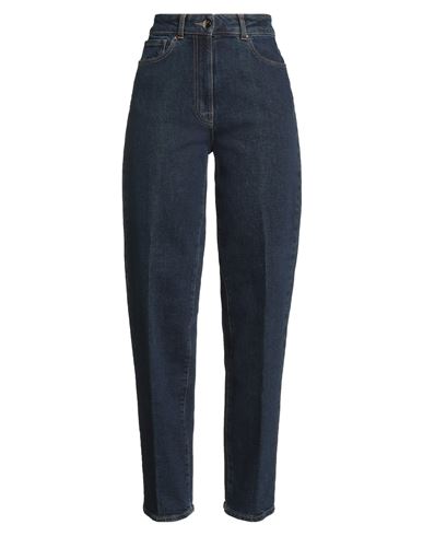 Peserico Easy Woman Jeans Blue Size 6 Cotton, Elastane In Blue