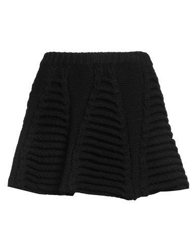 Valentino Garavani Woman Mini Skirt Black Size S Virgin Wool In Black