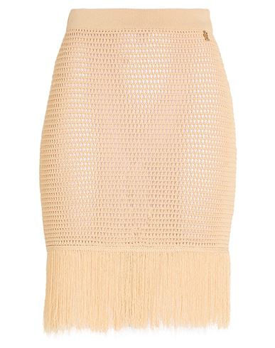 Elisabetta Franchi Woman Mini Skirt Beige Size 4 Viscose, Polyamide In Neutral