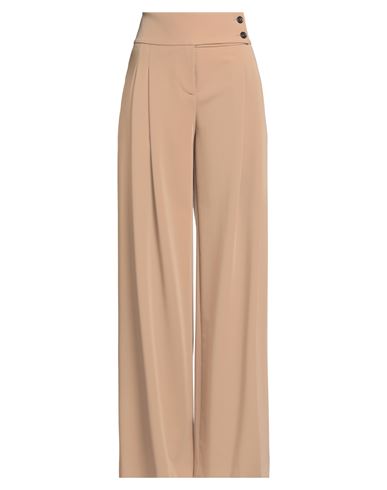 Pinko Woman Pants Camel Size 6 Polyester, Viscose, Elastane In Brown