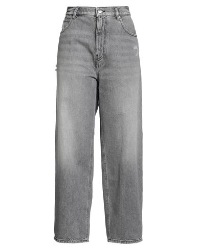 Pinko Denim Woman Jeans Grey Size 31 Cotton, Lyocell In Gray
