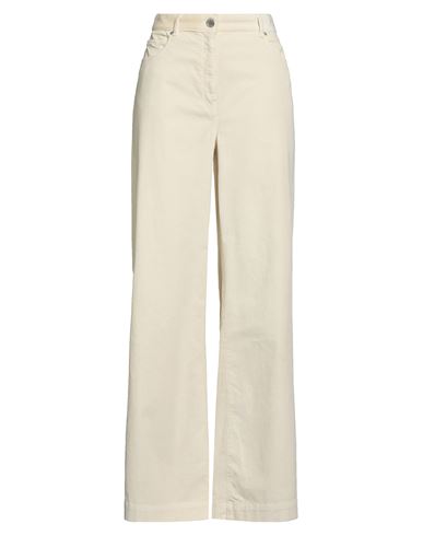 Pinko Denim Woman Pants Cream Size 30 Cotton, Modal, Elastane In Neutral