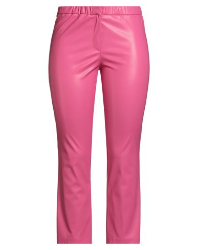 Semicouture Woman Pants Fuchsia Size 10 Polyurethane In Pink