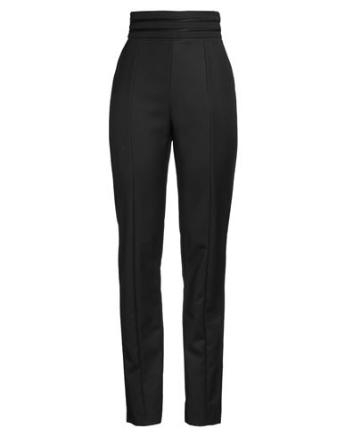 Pinko Pietanze Skinny Trousers With Adjustable Bottom In Black