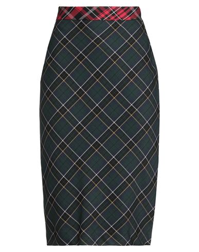 Liu •jo Woman Midi Skirt Dark Green Size 4 Polyester, Viscose, Elastane In Green