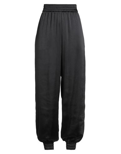 Msgm Woman Pants Black Size 4 Recycled Polyester, Polyester In Black