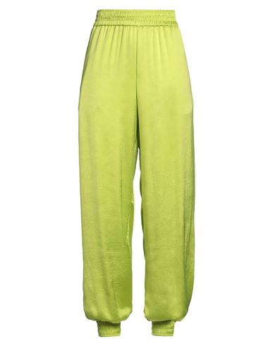 Msgm Woman Pants Lime Green Size 4 Recycled Polyester, Polyester In Green
