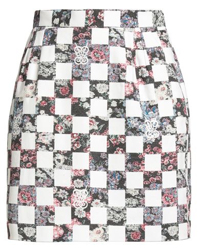 Giambattista Valli Woman Mini Skirt White Size 8 Cotton, Elastane