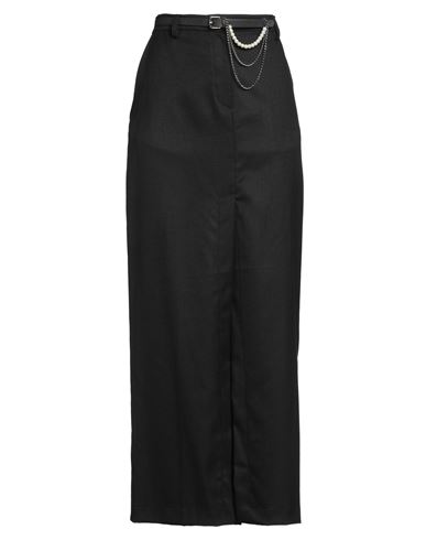 Motel Woman Maxi Skirt Black Size S Polyester, Viscose, Elastane In Black