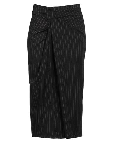 Motel Woman Midi Skirt Black Size S Polyester, Viscose, Elastane, Cotton In Black