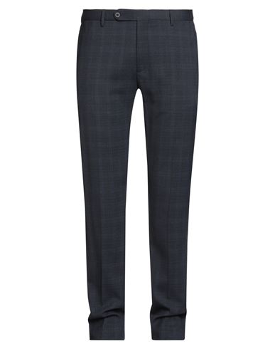 Officina Slowear Man Pants Slate Blue Size 40 Polyester, Wool, Elastane In Blue