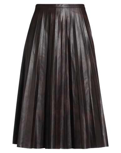 Falda midi Mujer Café 34,36,42 Mujer