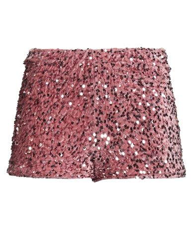 Motel Woman Shorts & Bermuda Shorts Pink Size M Polyester, Viscose, Elastane In Pink