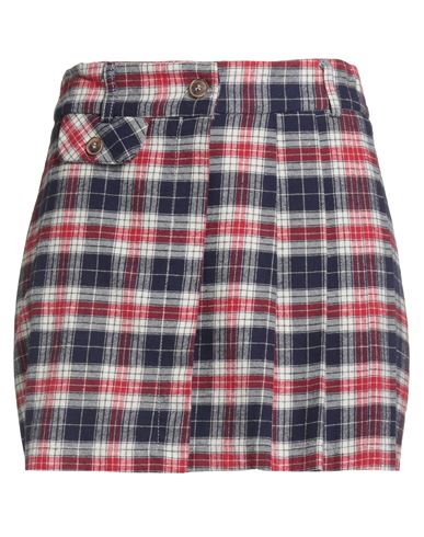 Motel Woman Mini Skirt Navy Size M Cotton In Blue