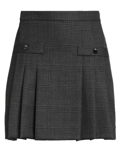 Sandro Woman Mini Skirt Charcoal Size 8 Virgin Wool In Gray
