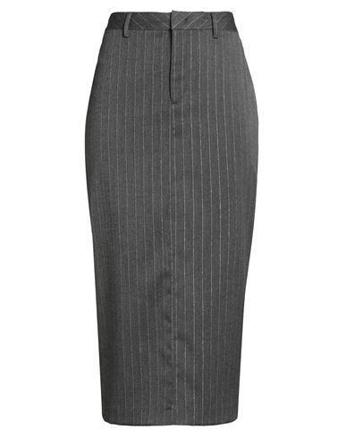Falda midi Mujer Gris 38 Mujer