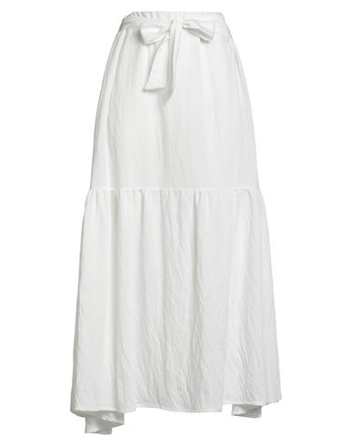 Croche Crochè Woman Midi Skirt White Size M Viscose, Polyester In White