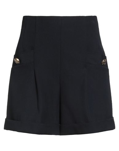 Sandro Woman Shorts & Bermuda Shorts Midnight Blue Size 10 Polyester, Virgin Wool In Blue