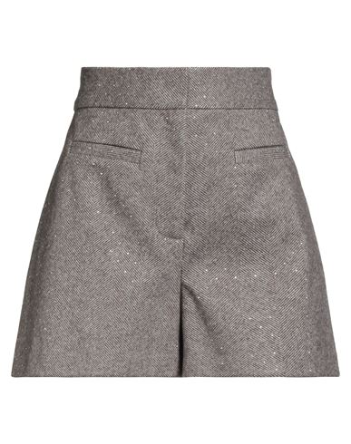 Sandro Woman Shorts & Bermuda Shorts Beige Size 8 Polyester In Gray